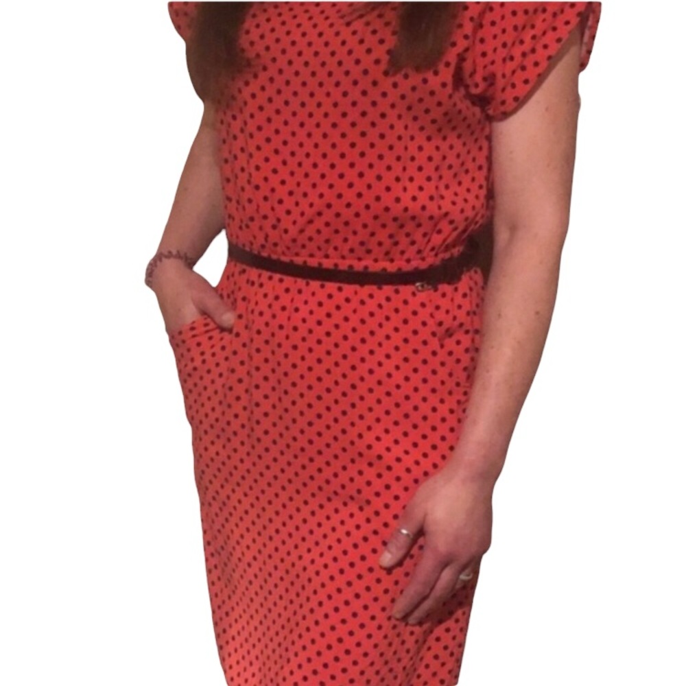 Women’s Polka-Dot Above-The-Knee Dress